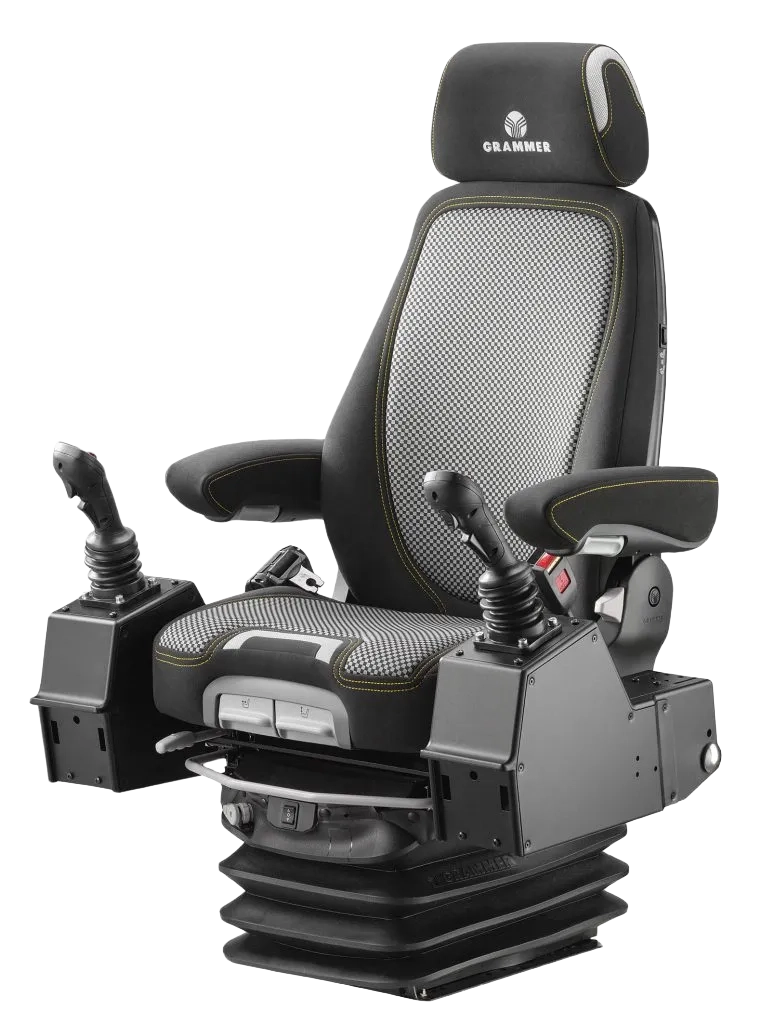 Tapizado y reparación de asiento para operador minero